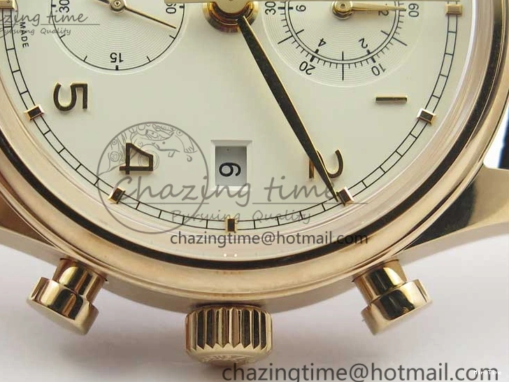 MIROTIME 0321 Lightweight Portugieser Chrono  42 IW390406 RG ZF 1:1 Best Edition White Dial on Brown Leather Strap A 7123